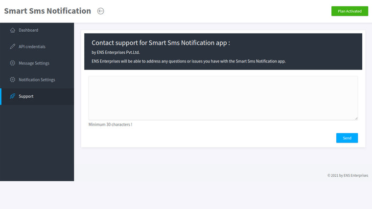 Smart SMS Notification Screenshot