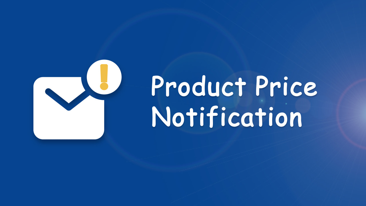 Notifications de prix de produit