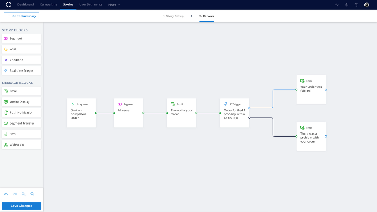 Construtor de Histórias do Cliente