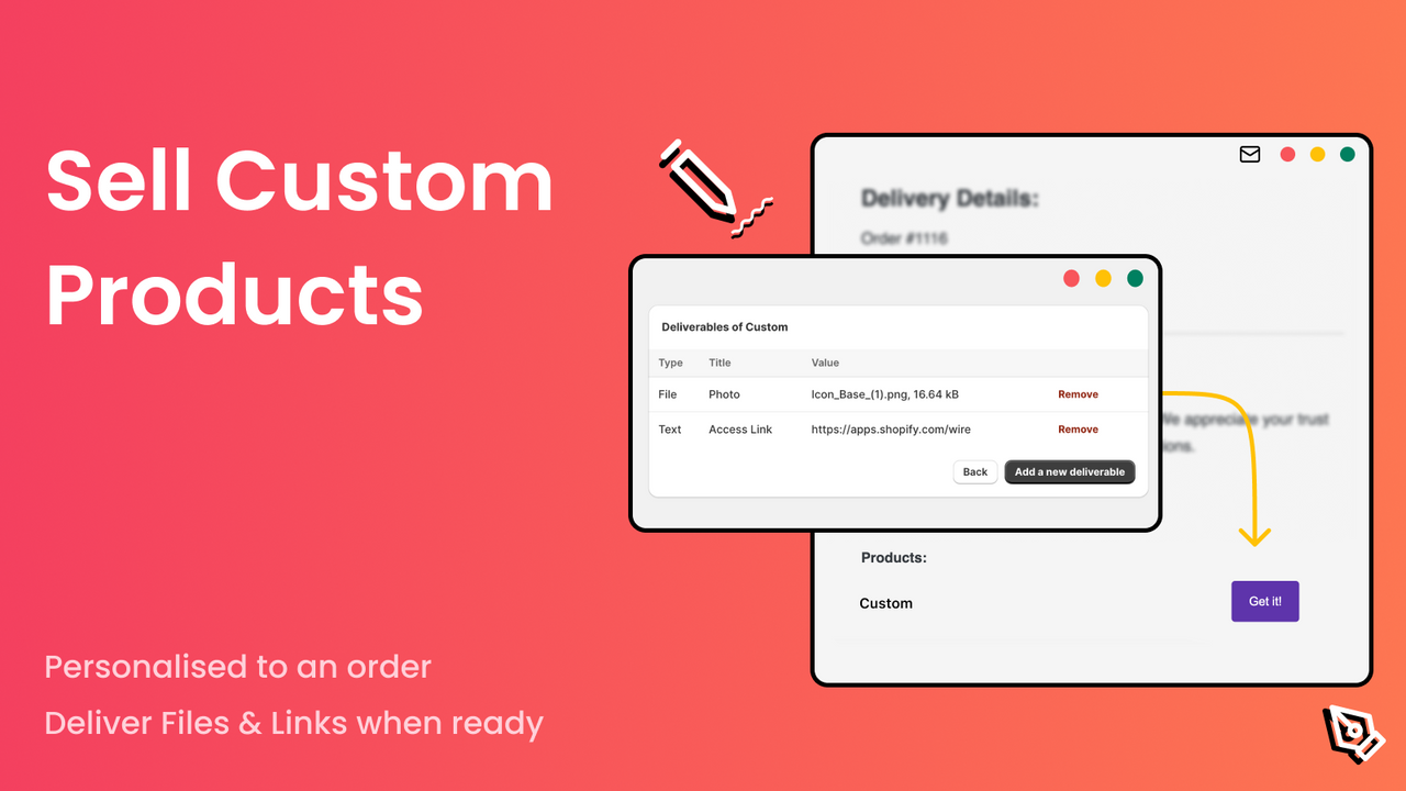Sell Custom Digital Products for Each Order