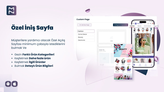 MageNative Shopify Mobil Uygulama özel açılış sayfaları