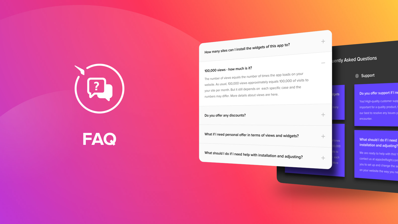 Elfsight的Shopify FAQ