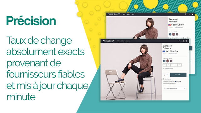 Taux de change exacts provenant de fournisseurs fiables