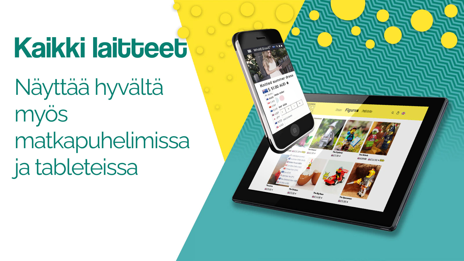 Näyttää hyvältä matka puhelimissa ja 