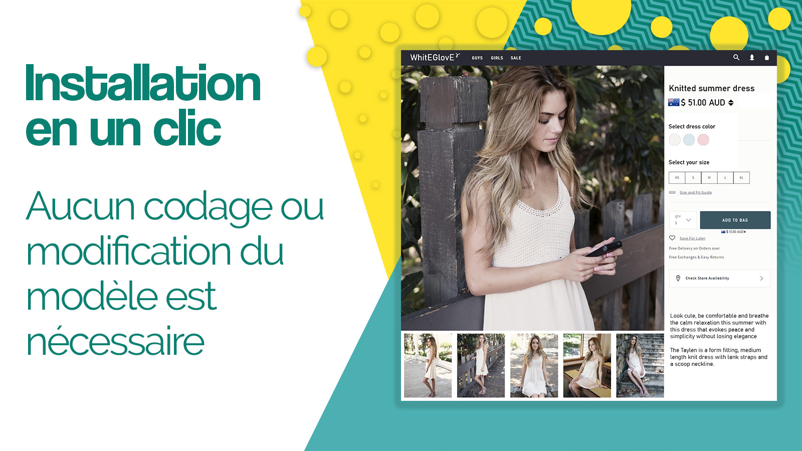 Aucun codage ou modification de modèle requis