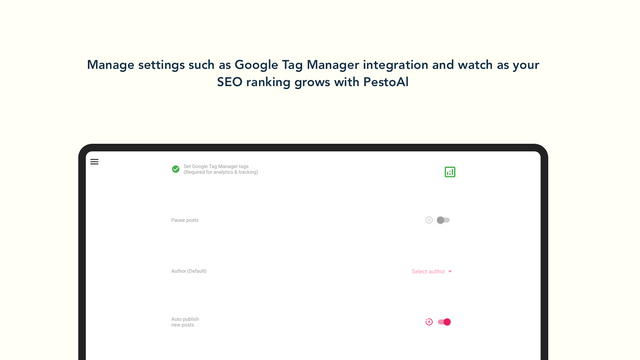 Controlar configuraciones del sitio