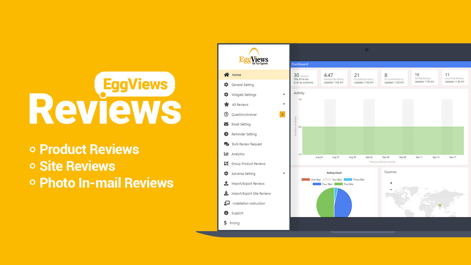 Product Reviews + Q&A EggViews Screenshot