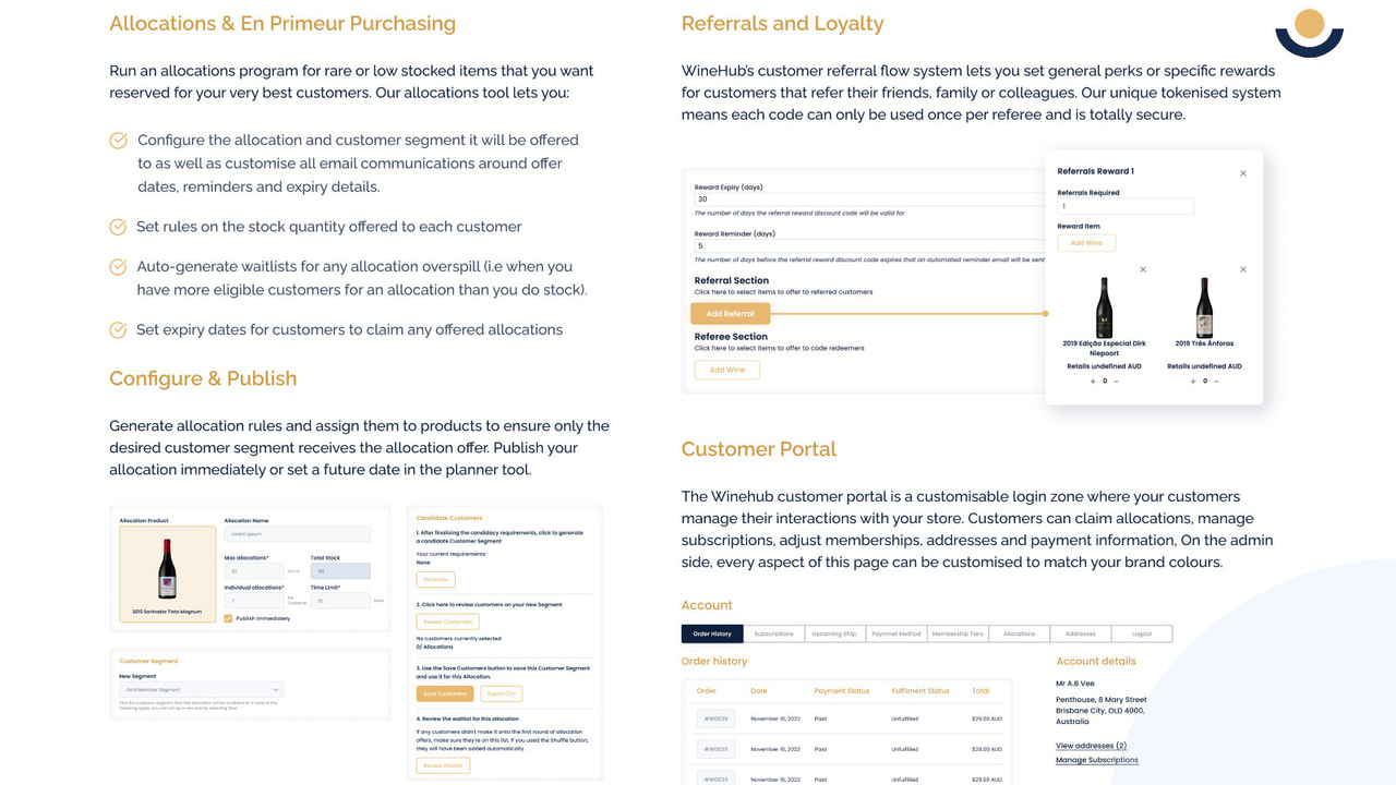 Allokeringar och Kundportal