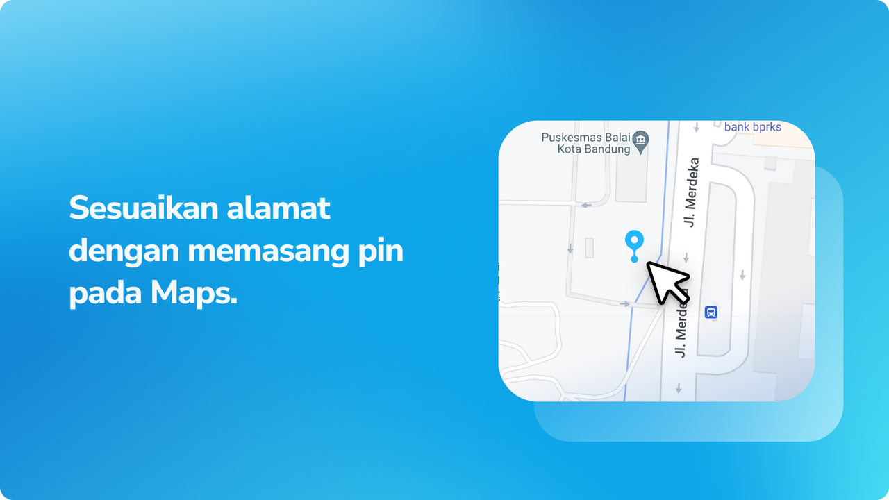 Pin alamat lebih akurat