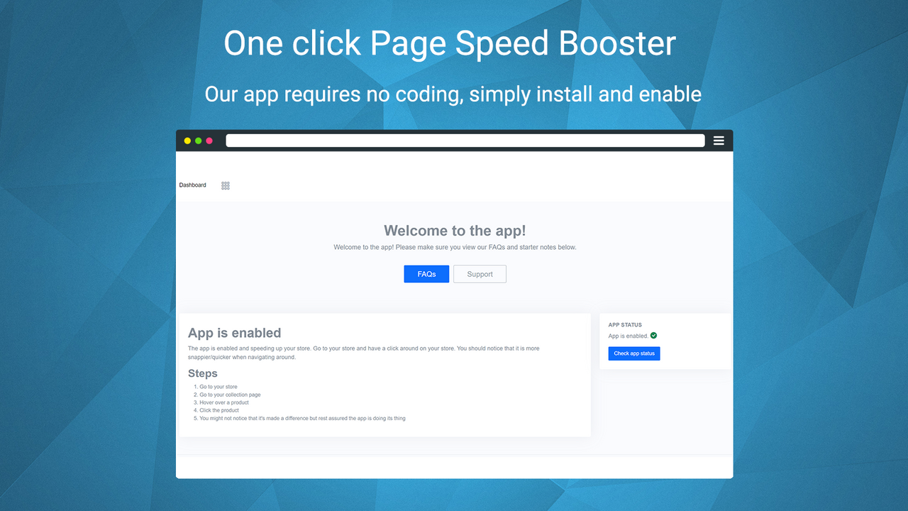 Boost de vitesse de page en un clic