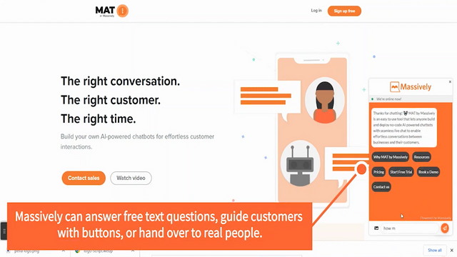 Live Chat enables seamless handover to real agents when required