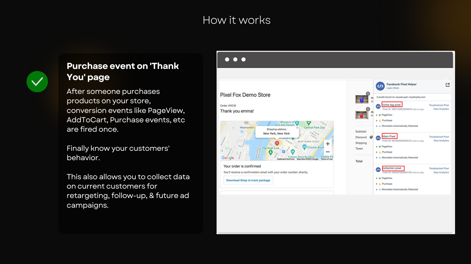 Purchase event on thank you page