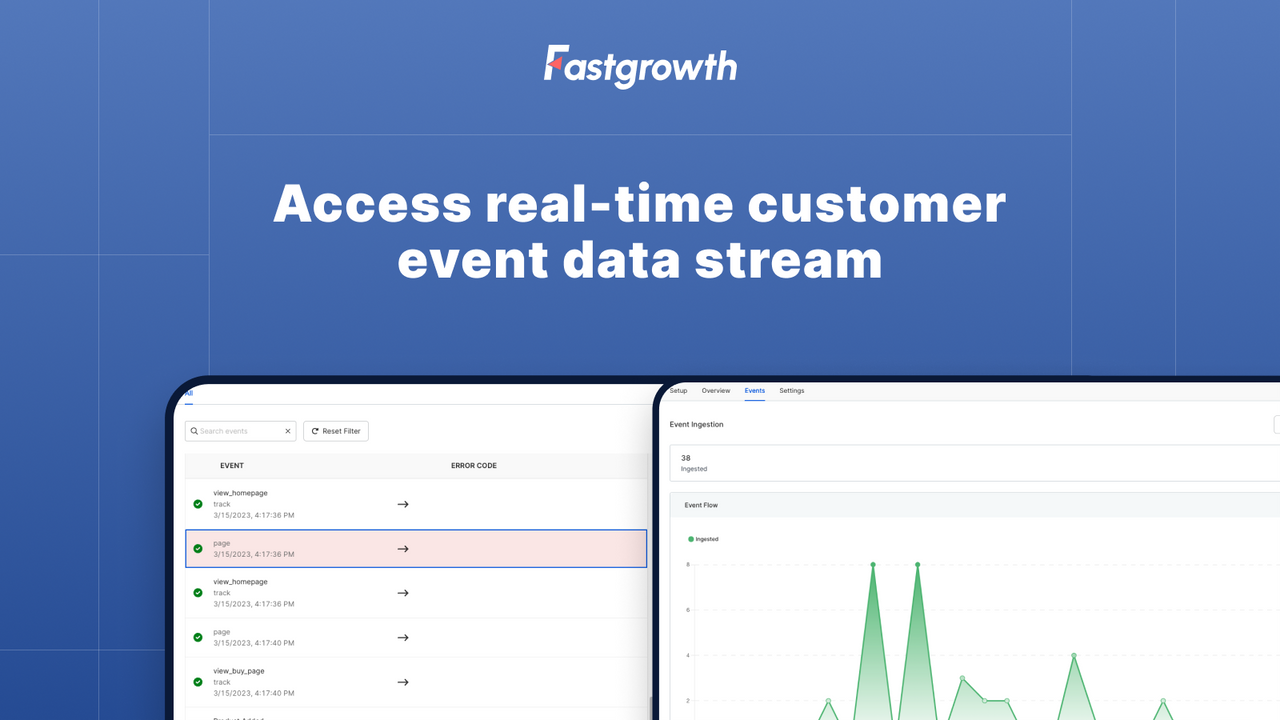 Access real-time customer event data stream