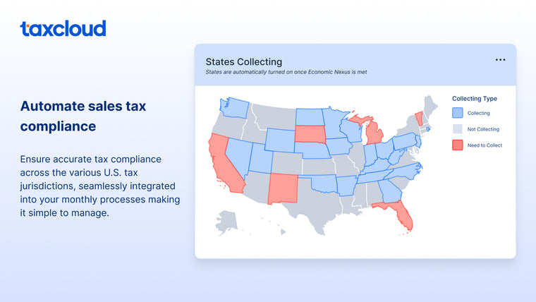 TaxCloud Sales Tax Automation Screenshot