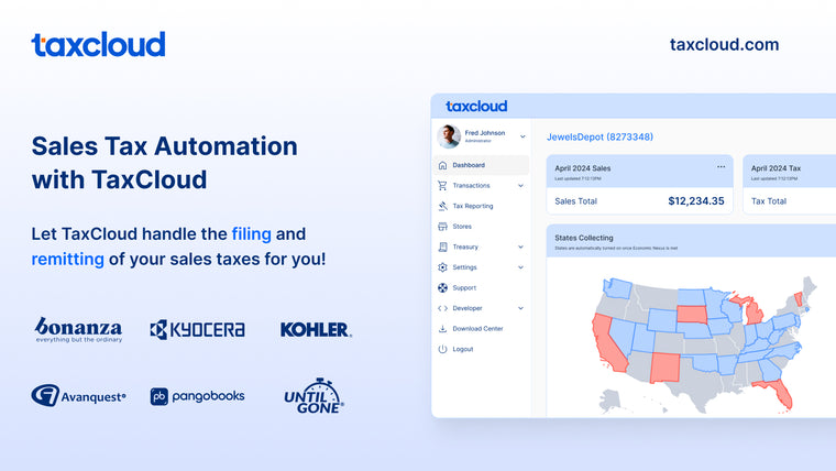 TaxCloud Sales Tax Automation Screenshot