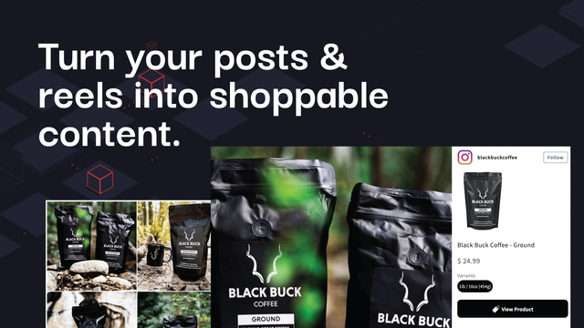 Transforme suas postagens e reels em conteúdo comprável com o Shopagram