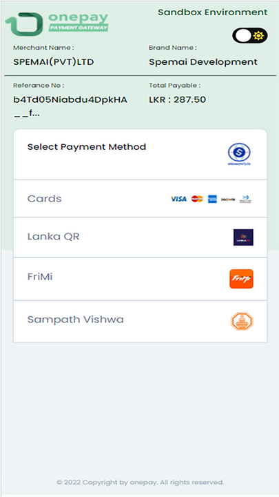 payment gateway view mobile