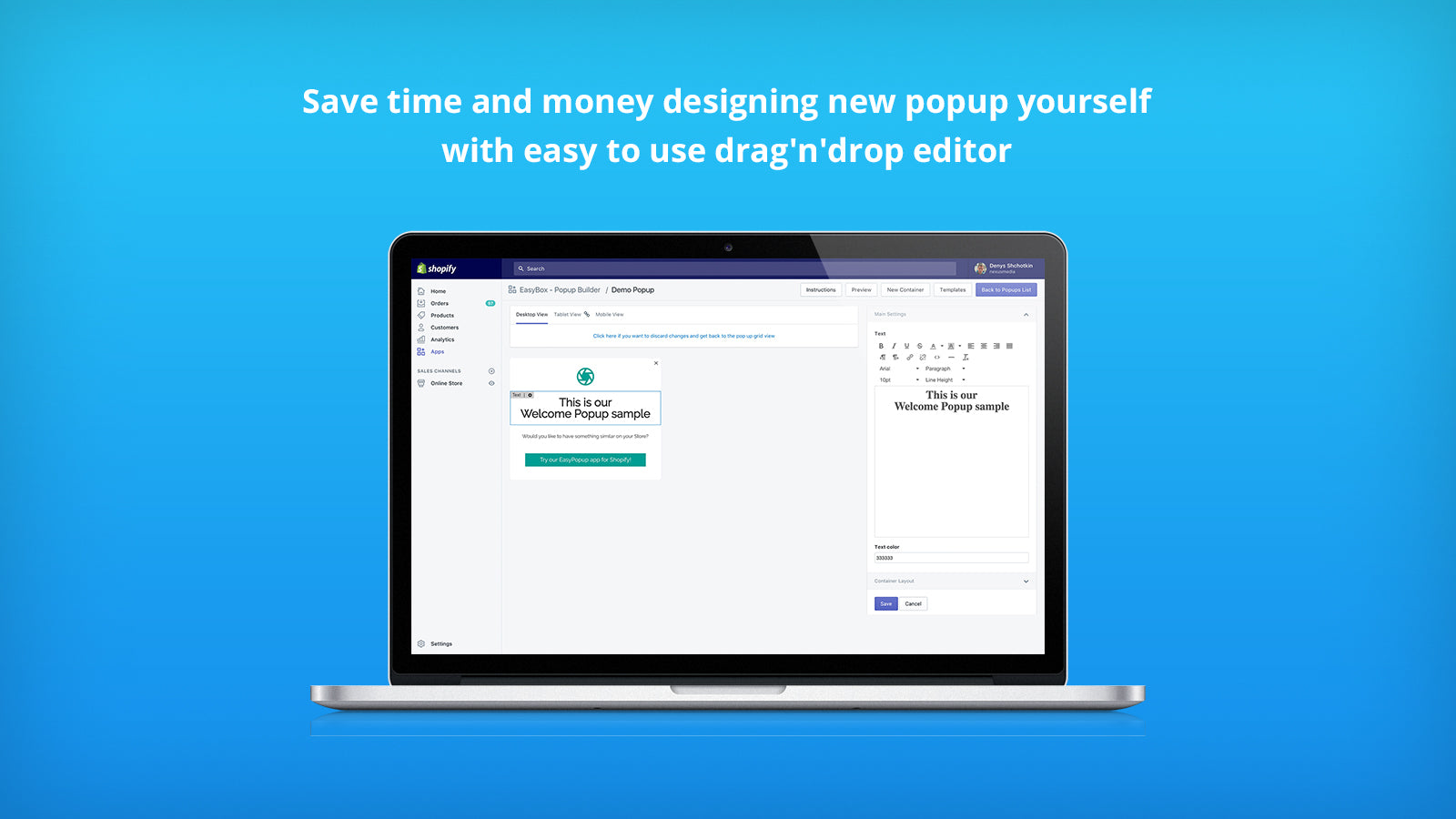 EasyBox ‑ Popup Builder Screenshot