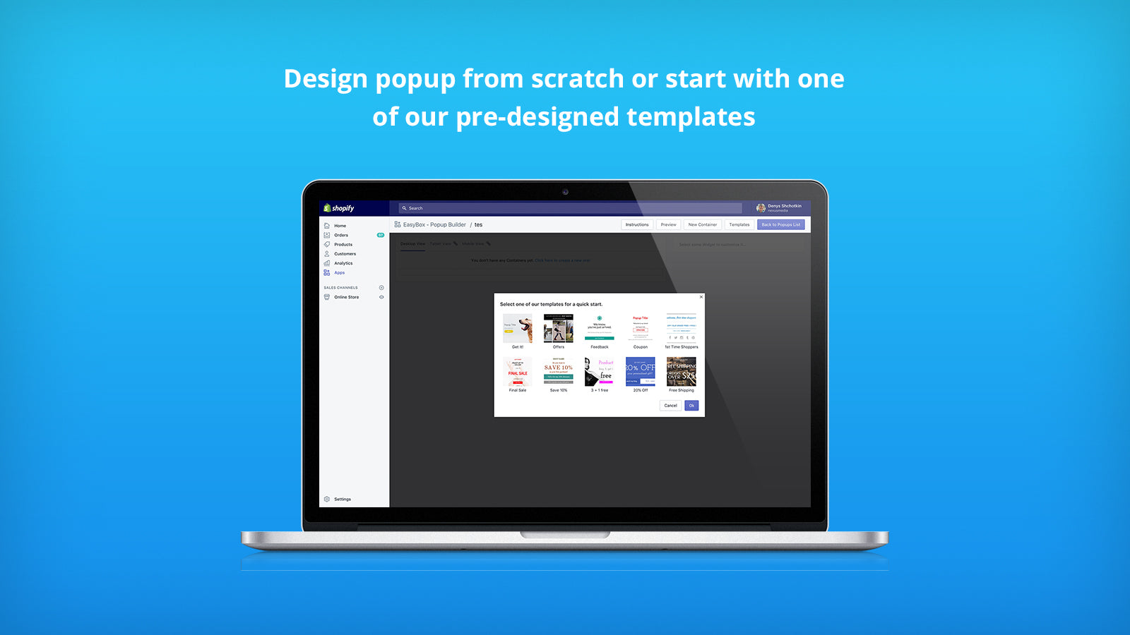 EasyBox  Popup Builder - Powerful popup builder: automatic, exit intent, on-click popup'