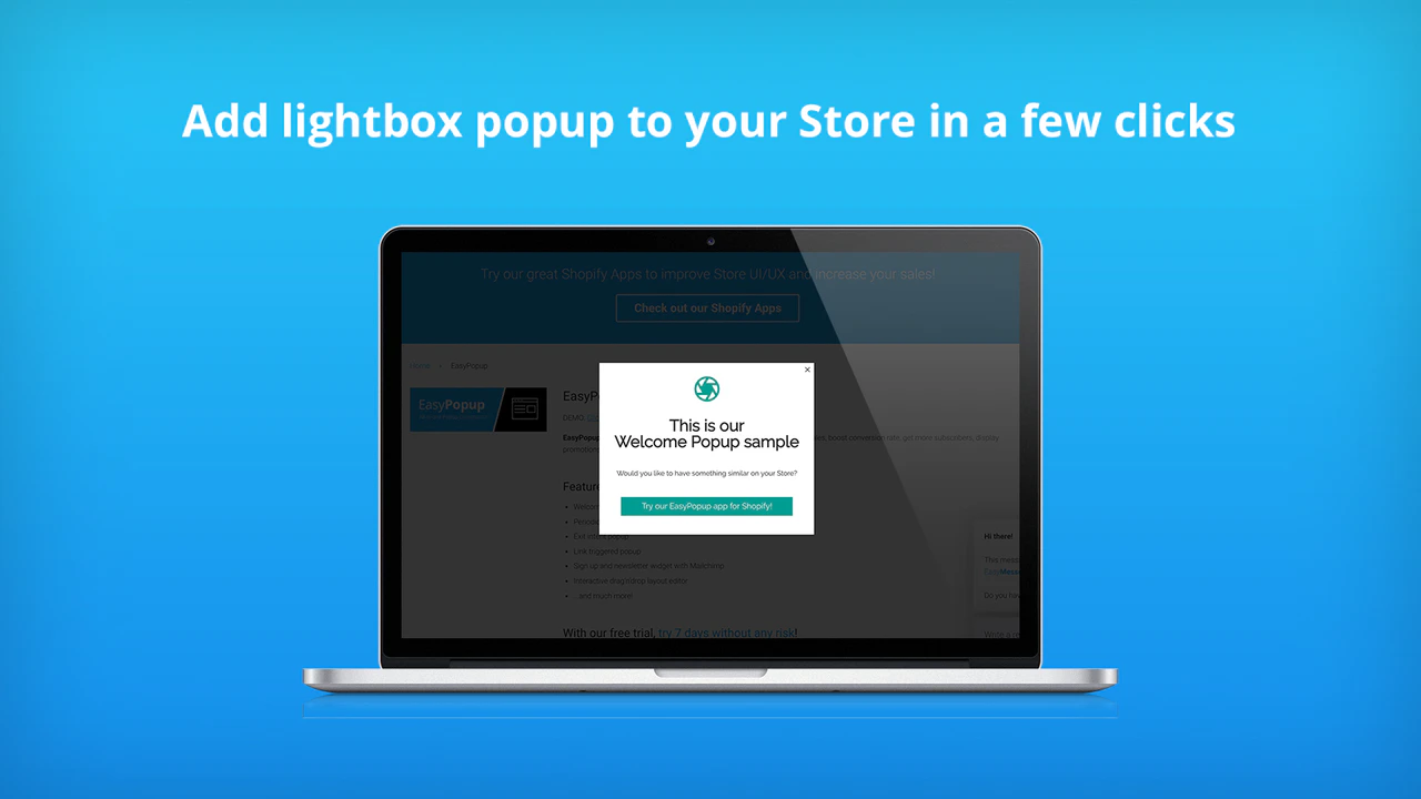 Adicione um pop-up lightbox à sua loja em alguns cliques