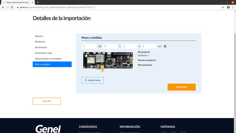 Genei.es Screenshot