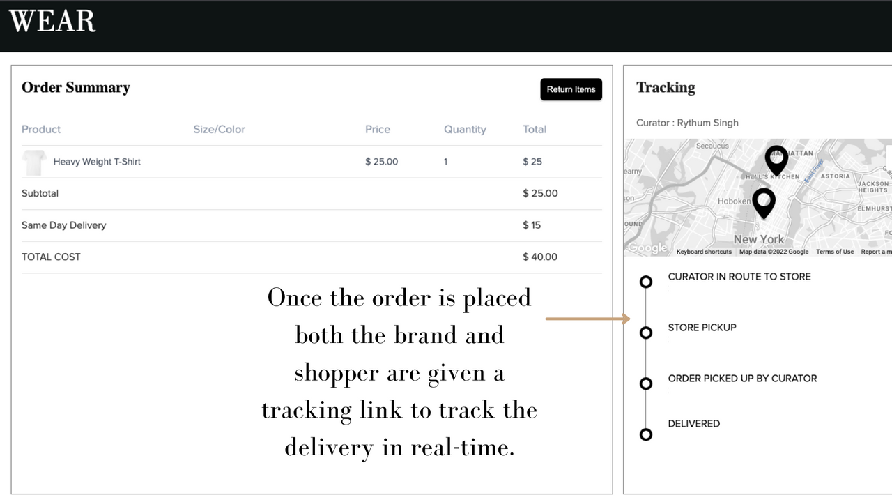 Order Tracking Page