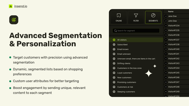 Avancerad segmentering & Personalisering