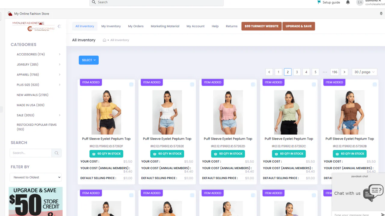 Shopify App: Access 6000+ Fashion Items with Fast Shipping