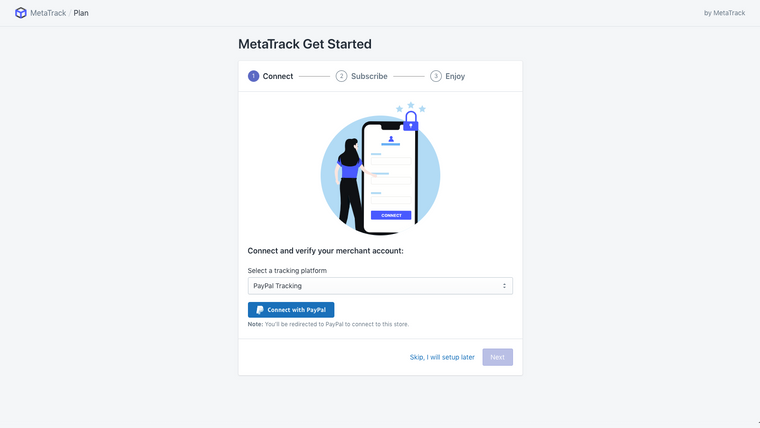 MetaTrack ‑ PayPal Track Sync Screenshot