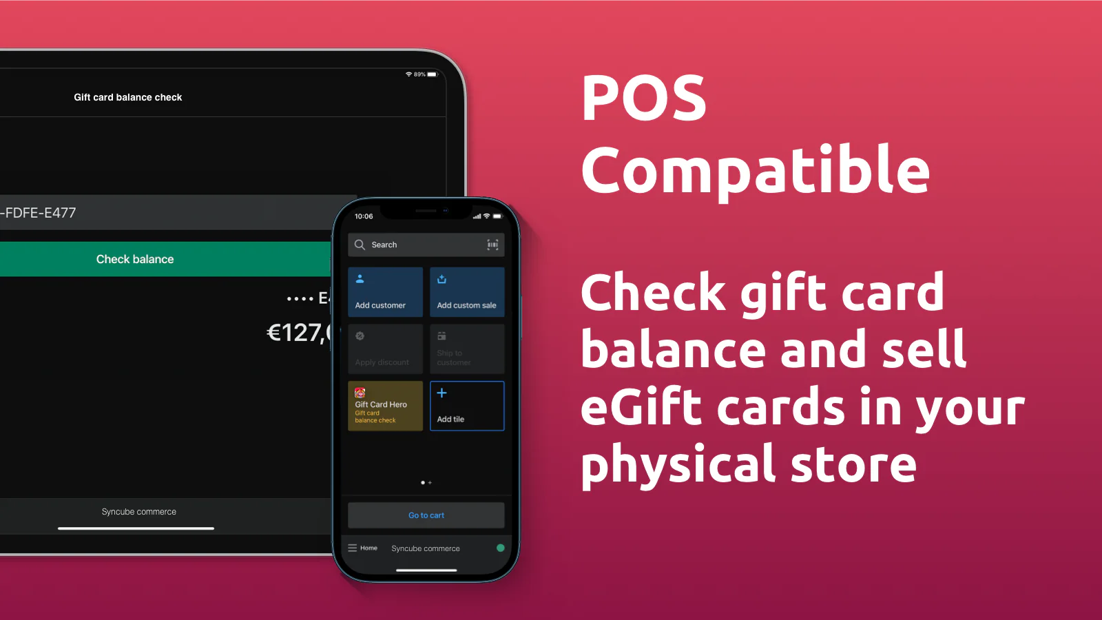 Shopify gift card balance pos