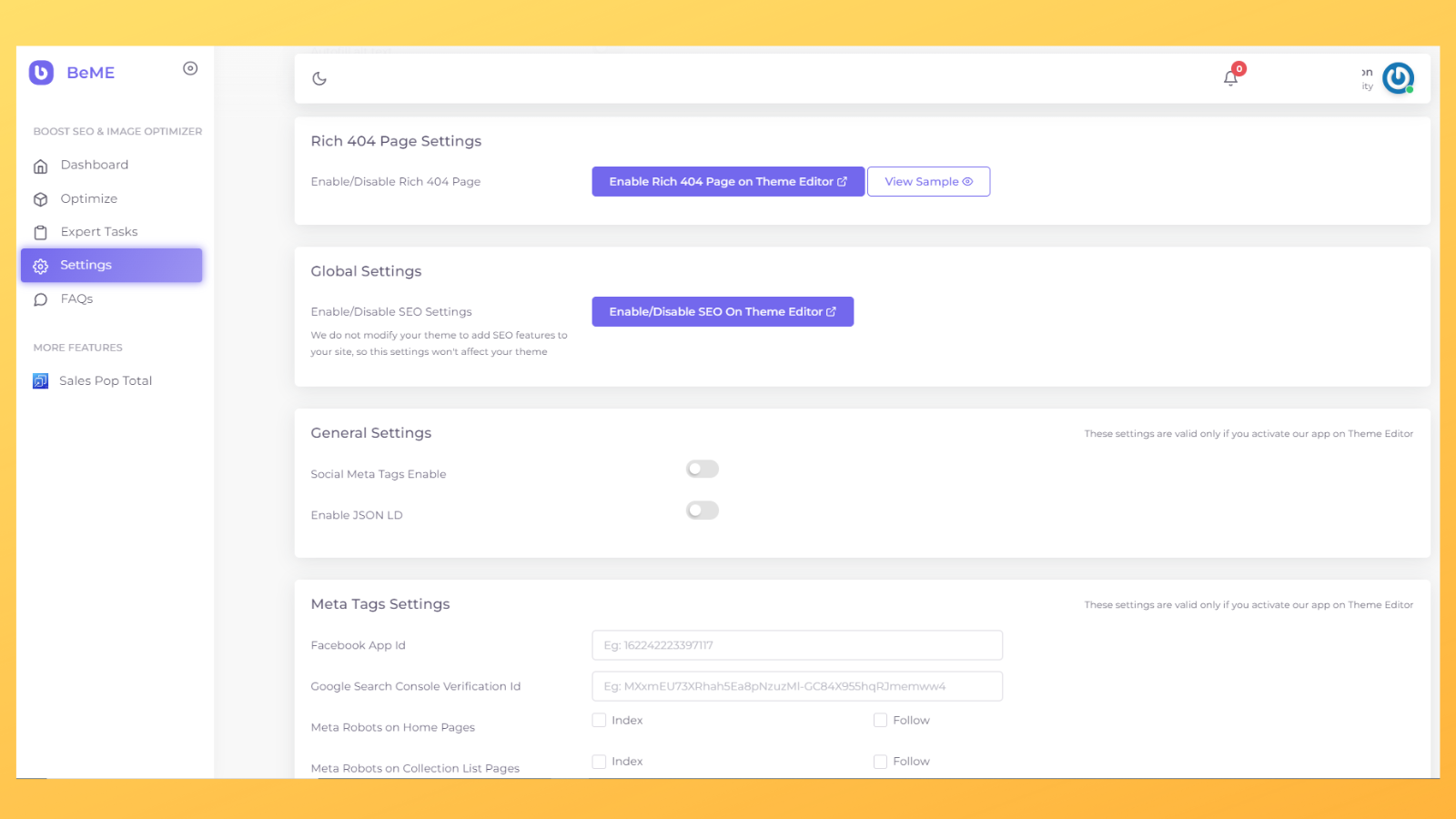 settings for image optimize and compression seo, boost seo