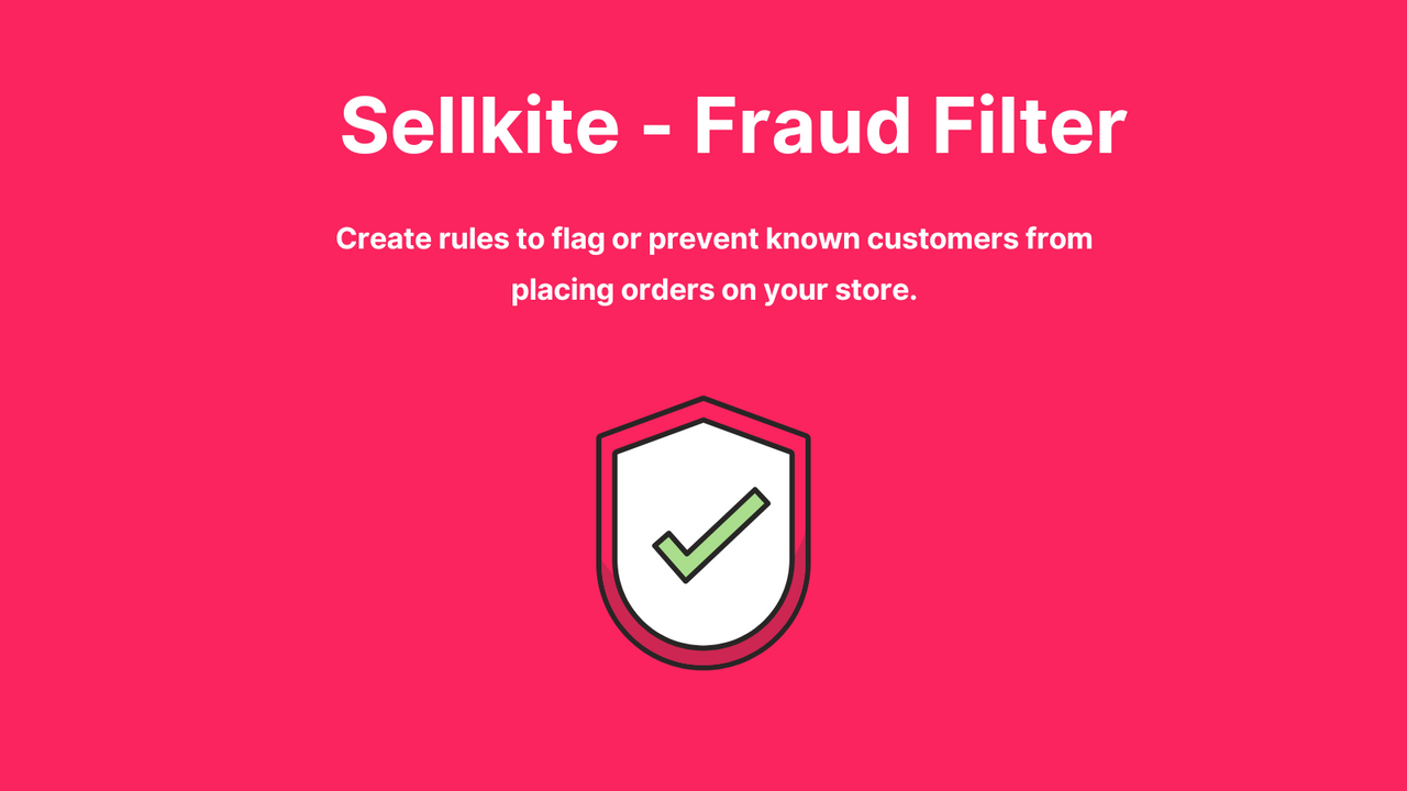 Sellkite ‑ Fraud Filter Screenshot