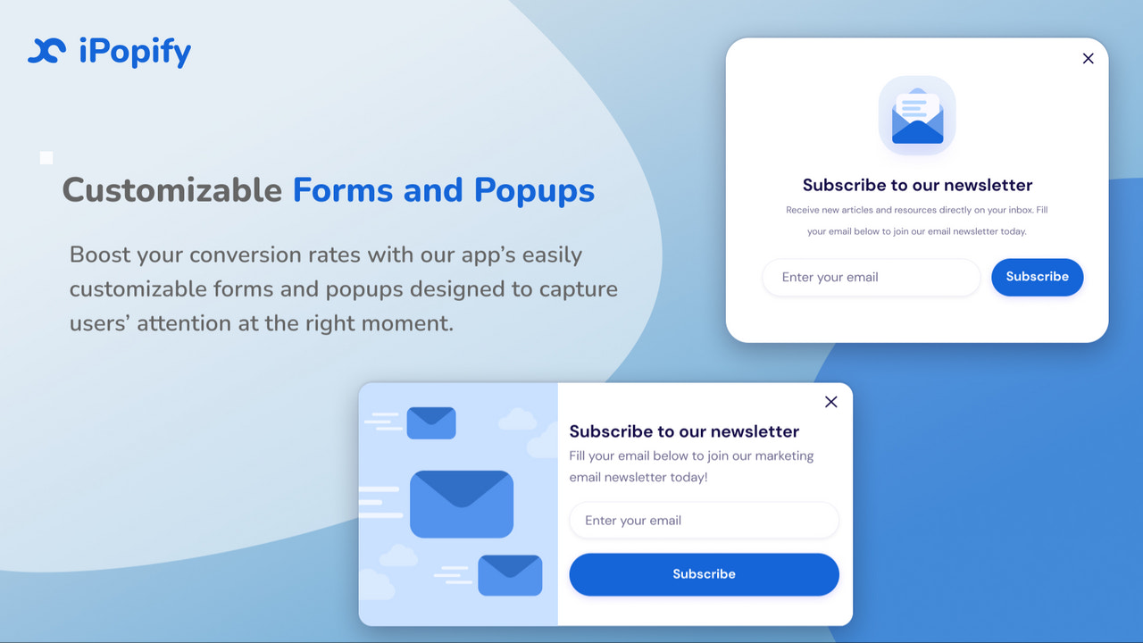 Customized Forms and Popups 