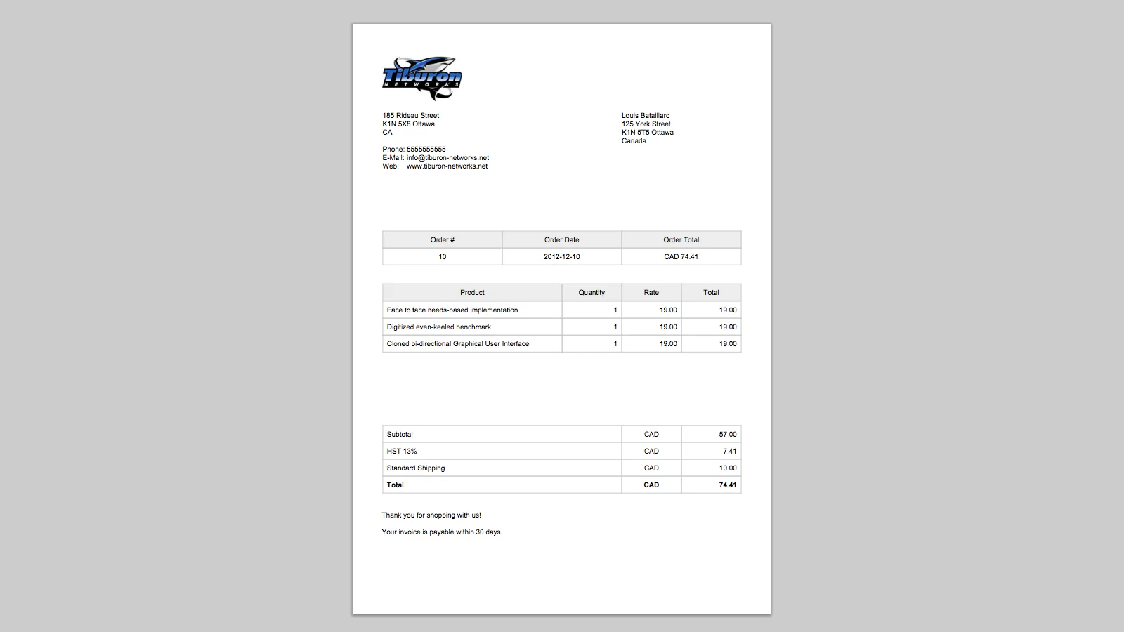 Create your invoice template from scratch or select a template