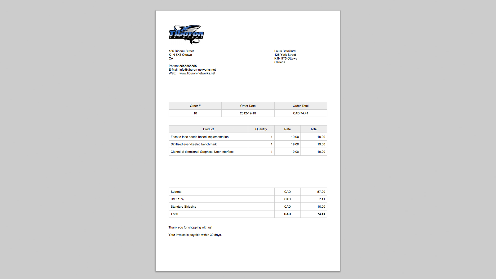 Invoicify ‑ Automatic Invoices Screenshot