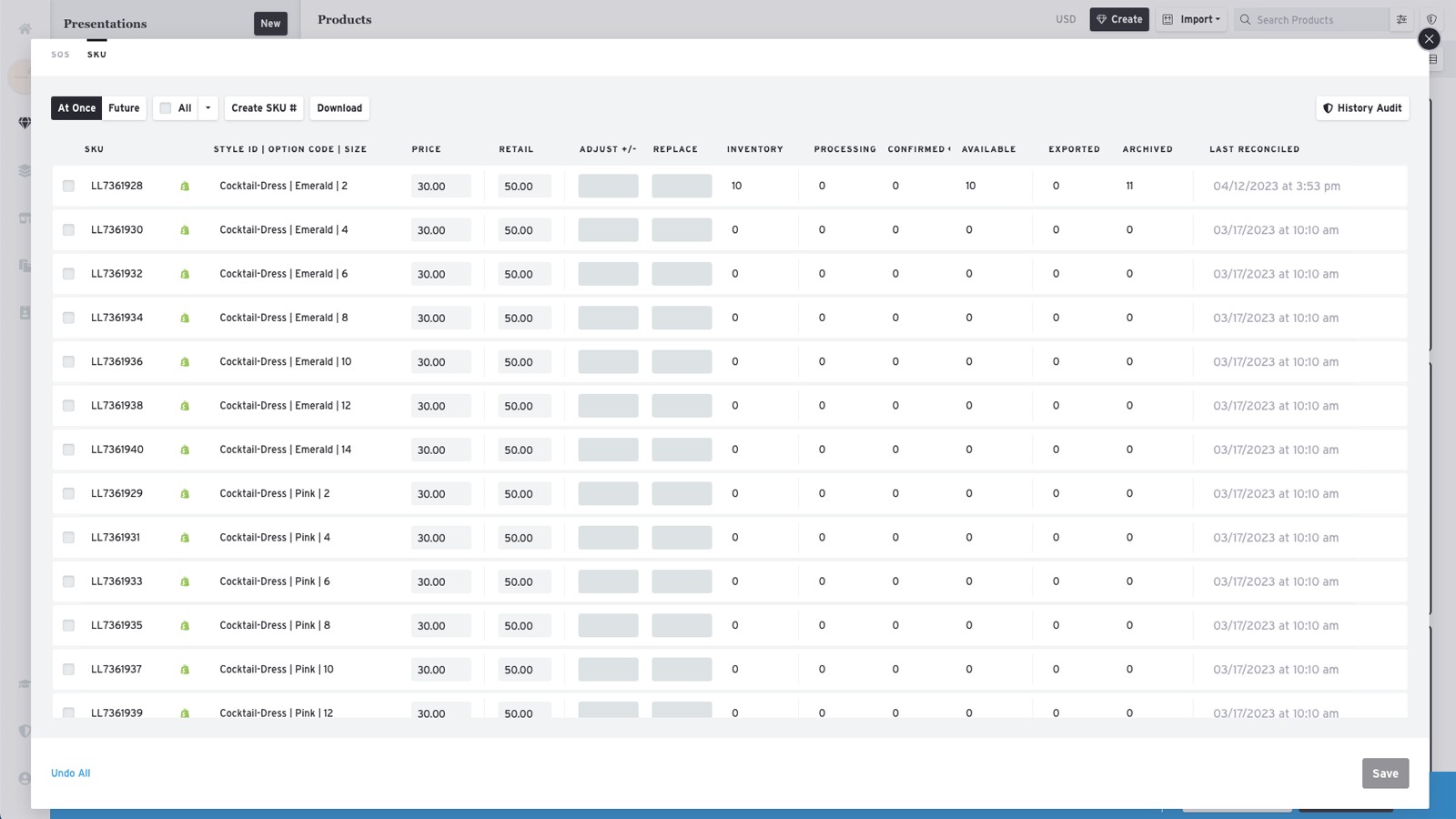 Gestion des stocks - Transfert de stock entre Shopify