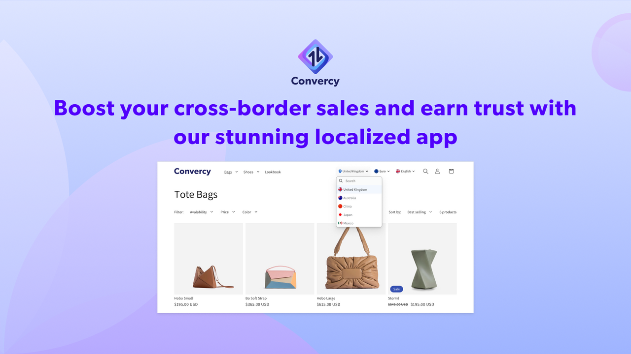 Boost cross-borders sales earn trust with stunning localized app