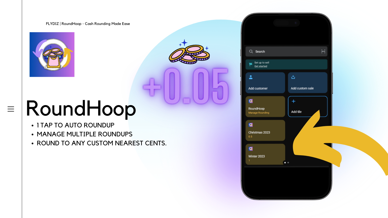 RoundHoop ‑ Cash Rounding Easy Screenshot