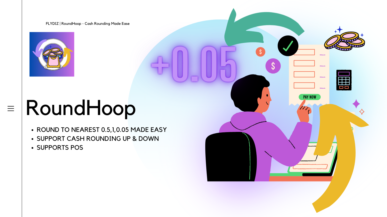 RoundHoop ‑ Cash Rounding Easy Screenshot