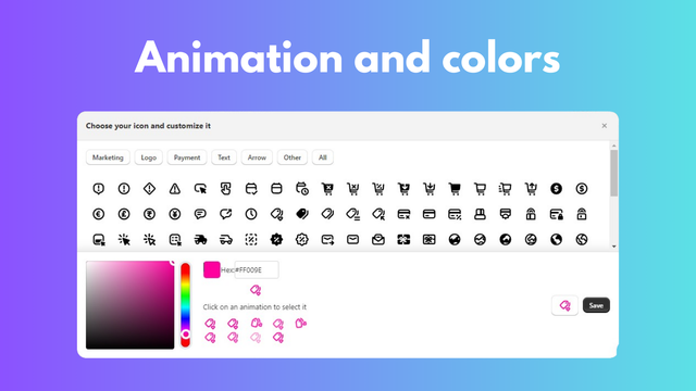 animations and colors
