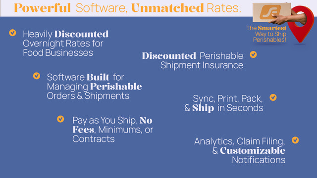 Unrivaled Rates & Features For Perishable Brands
