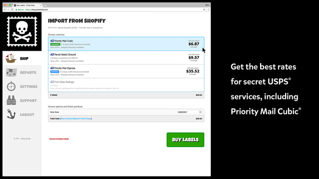 Pirate Ship Cheaparr Shipping Save Money On Usps And Ups With An Easy To Use App Shopify 6261