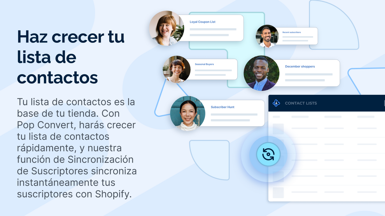 Haz crecer tu lista de contactos