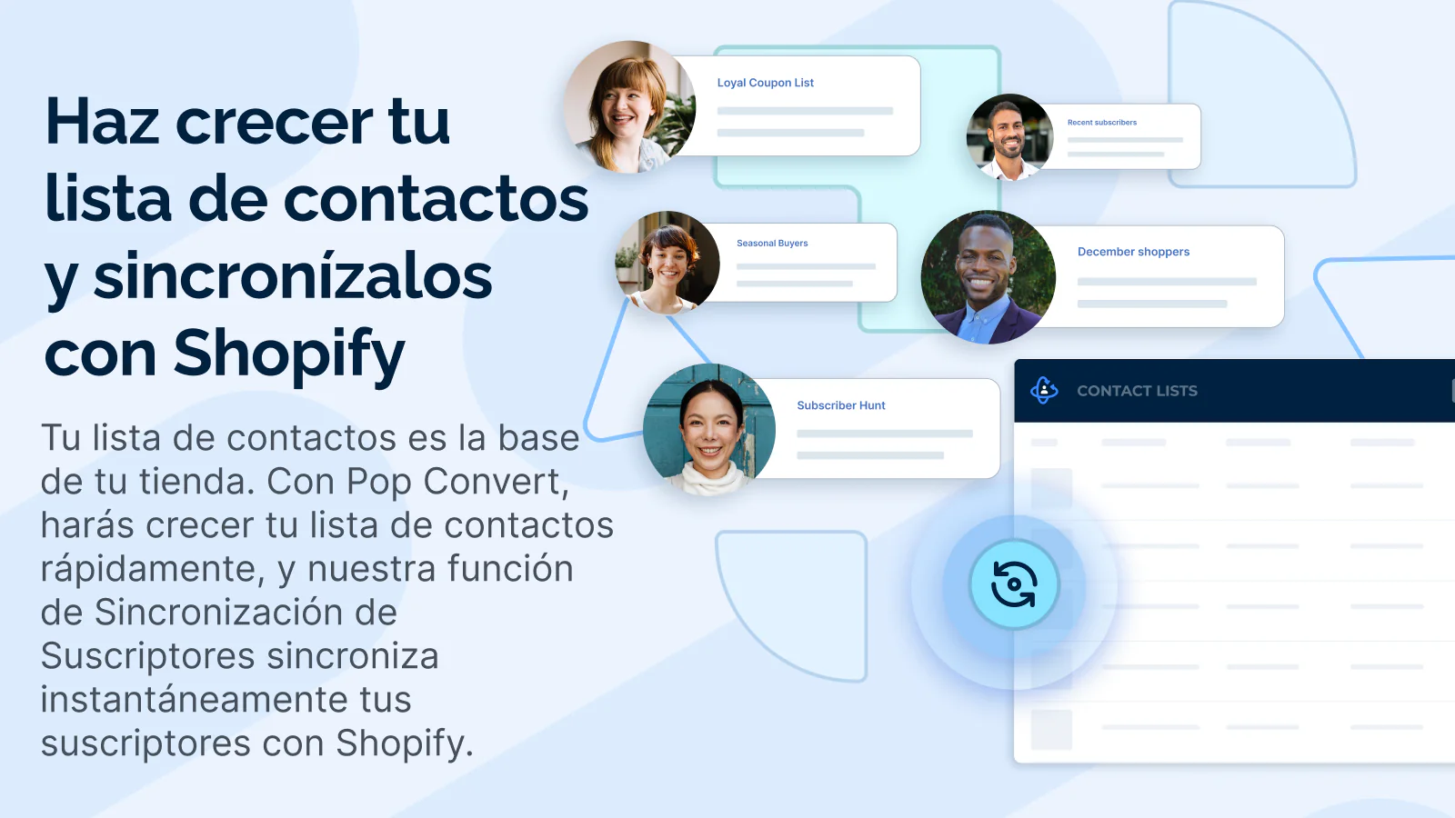 Haz crecer tu lista de contactos