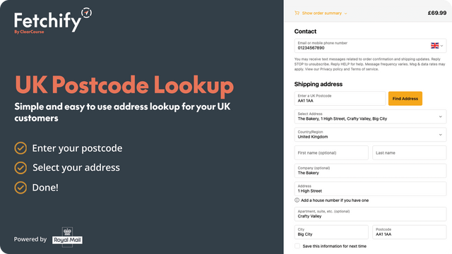 UK Postcode Lookup increases conversion & improves deliveries