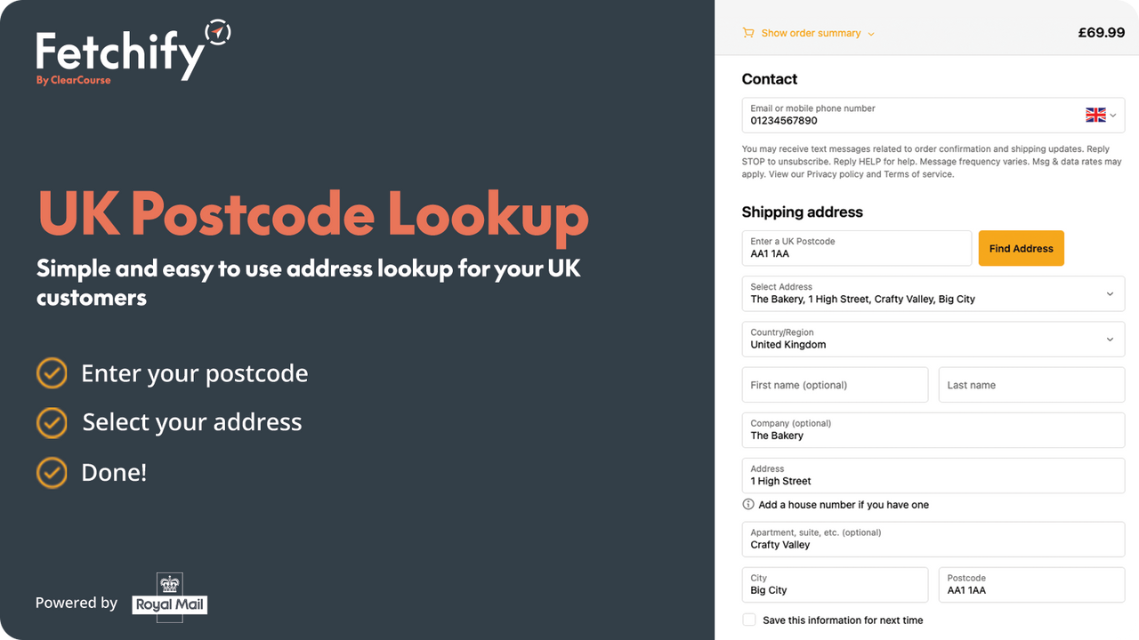 UK Postcode Lookup increases conversion & improves deliveries