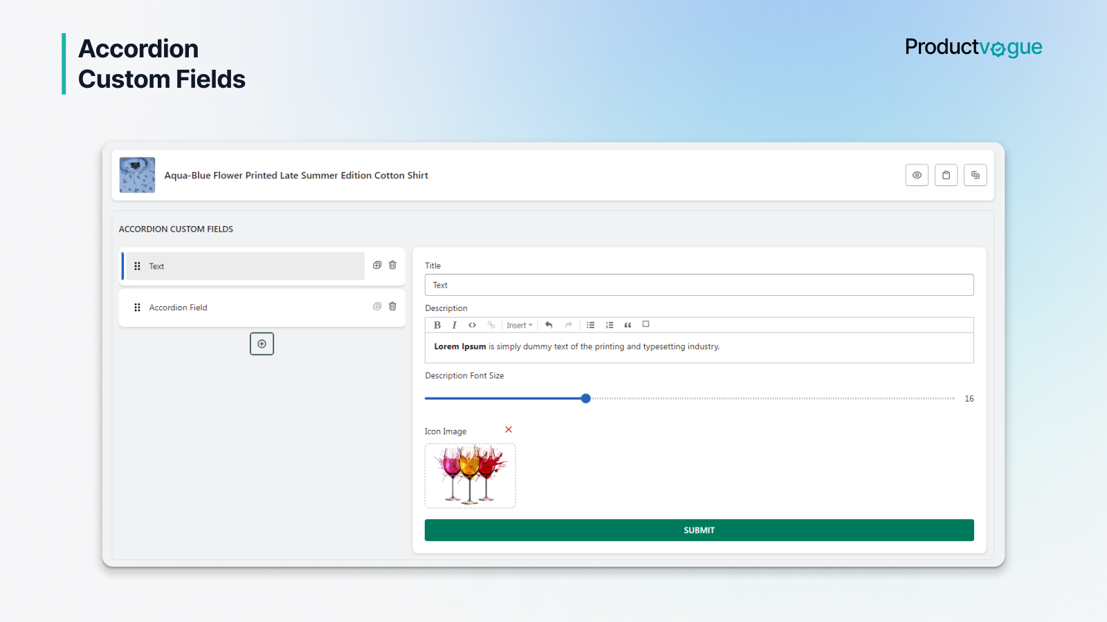 Accordion Custom Fields