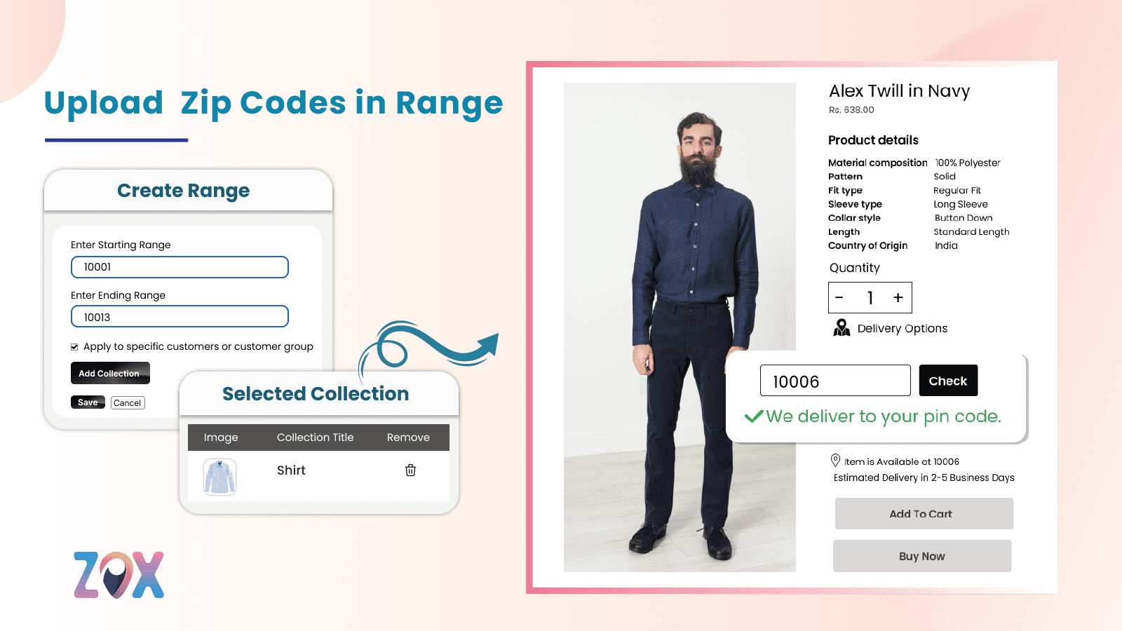 Upload Zip Codes in Range