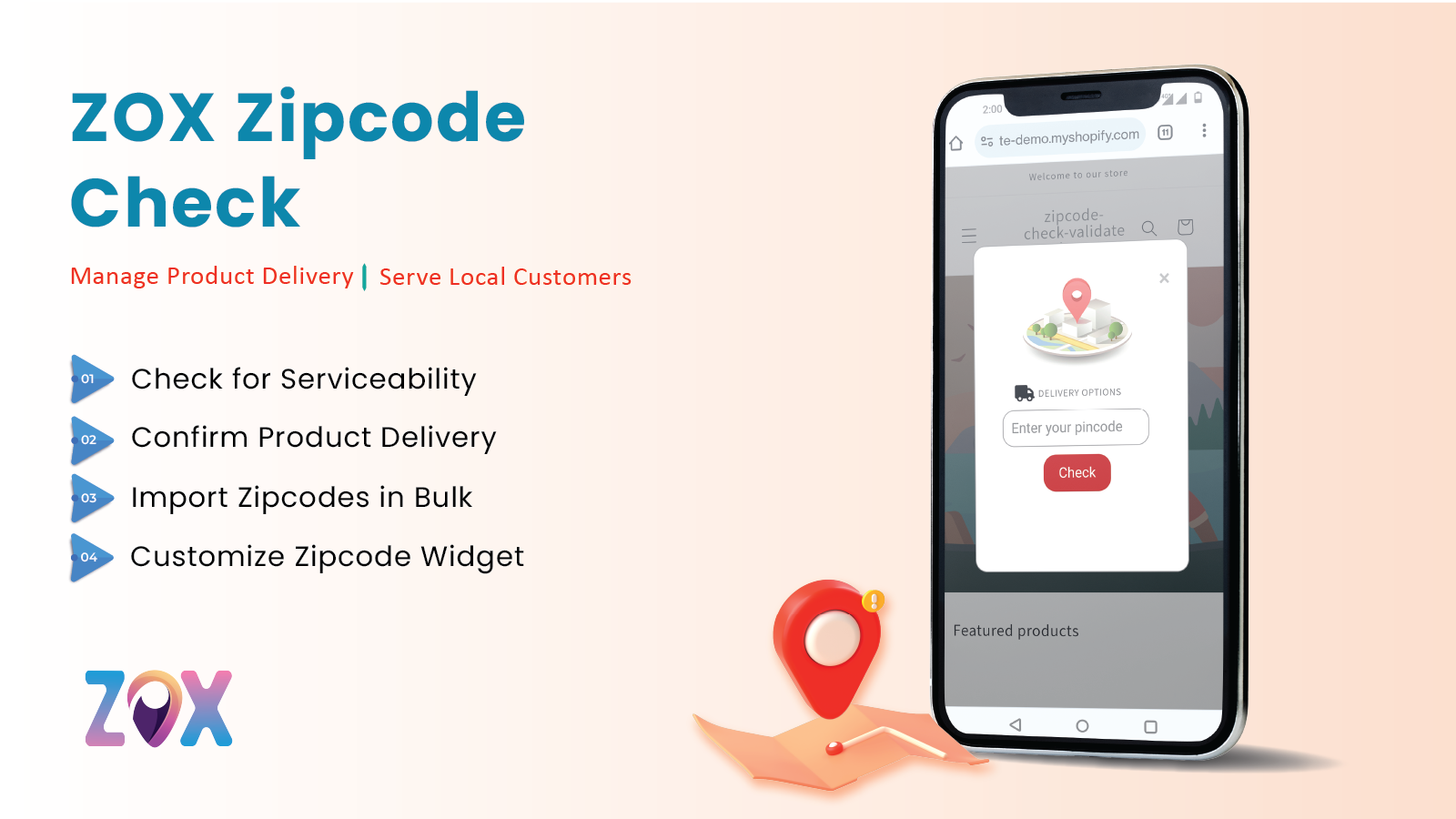 ZOX Postcode Check & Validate Shopify App