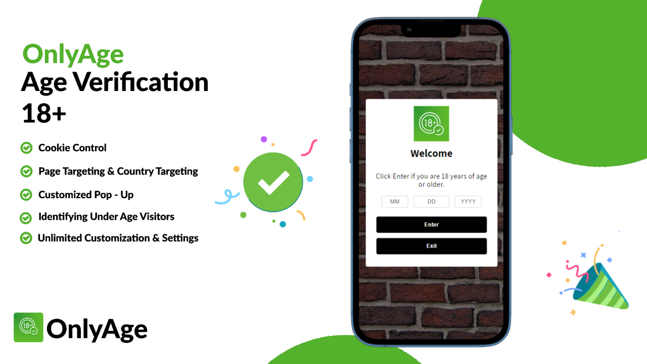 Age verification 18+ checker